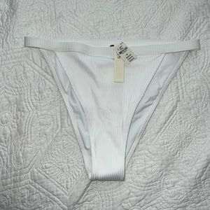 Victoria’s Secret white bikini bottoms - NEW WITH TAG AND LINER